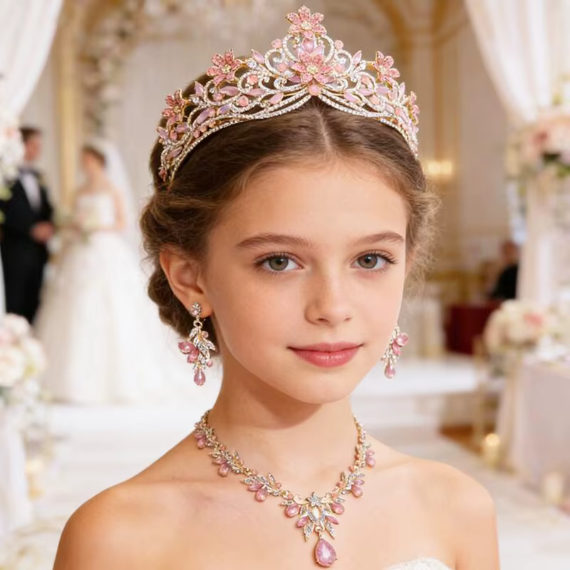 Parures de bijoux de luxe pour mariée