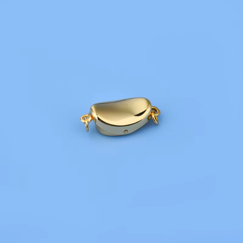 Anneau double plaqué or en argent regardé S925