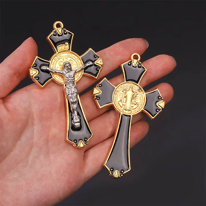 Nouvelle croix religieuse bijoux chrétiens pendentif