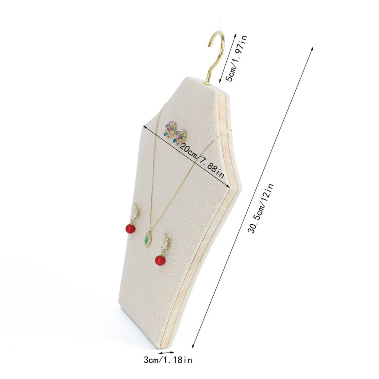 Présentoir de Colliers et Bijoux en Forme de Mannequin pour la Photographie