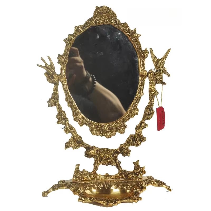 Miroir mural ovale pour filles