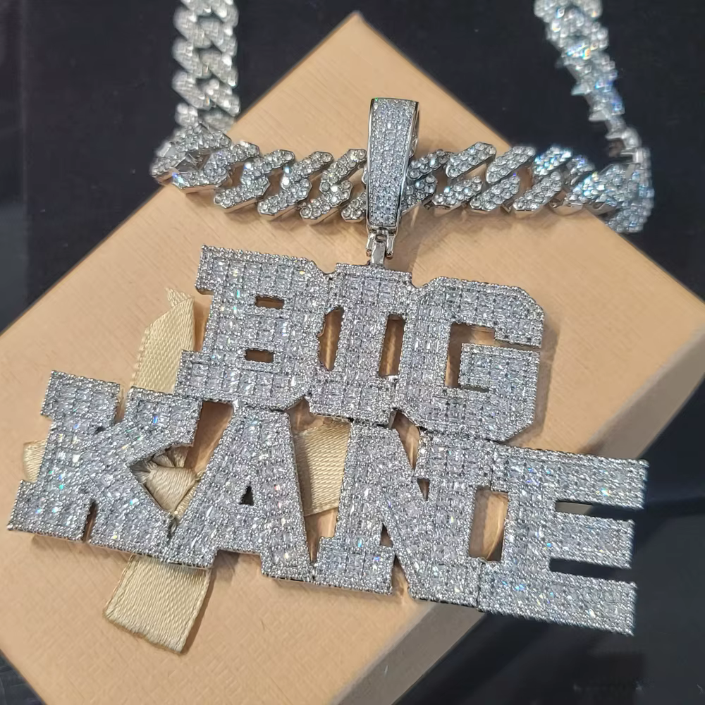 Pendentif lettre Baguettecz personnalisé