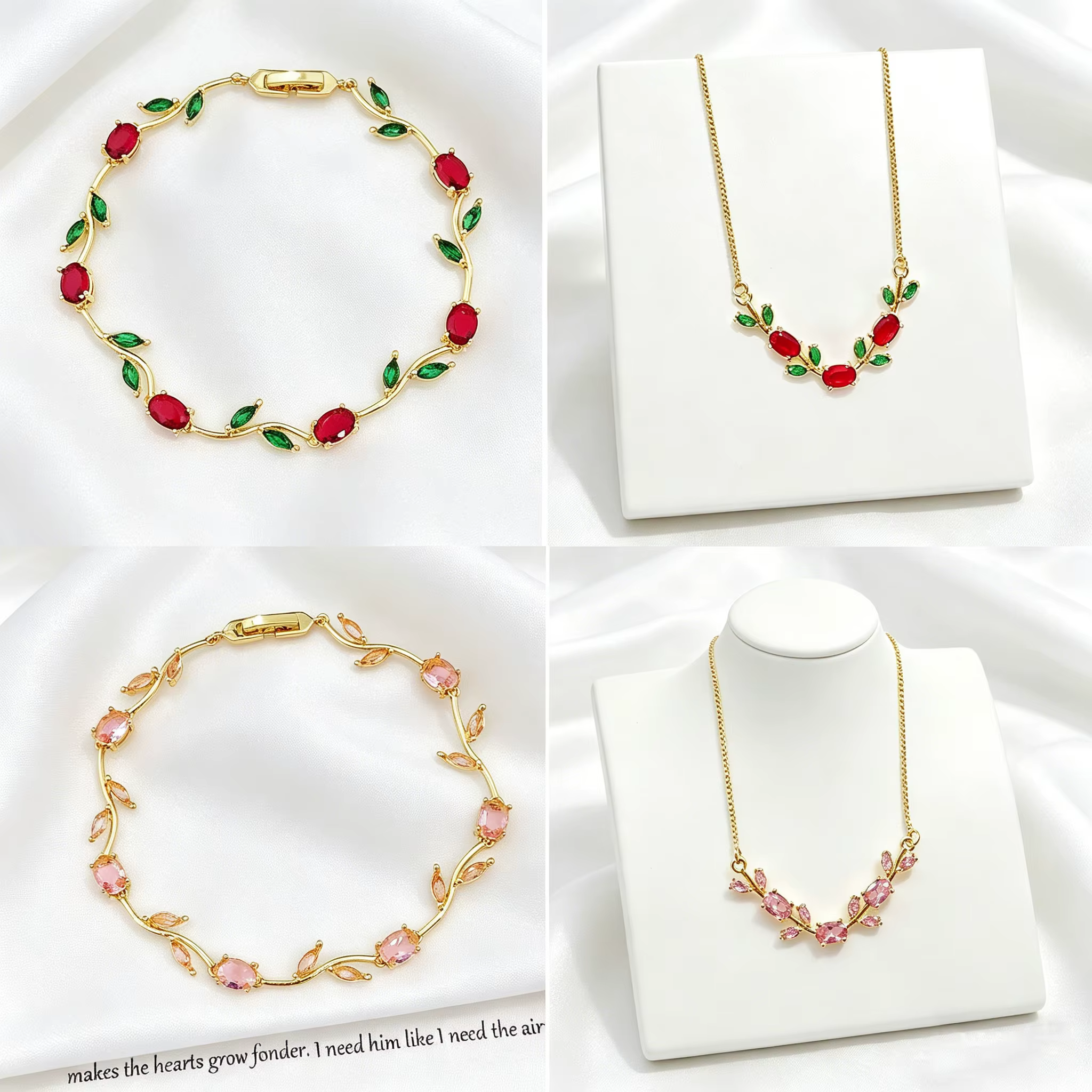 Parure de bijoux de luxe pour femme