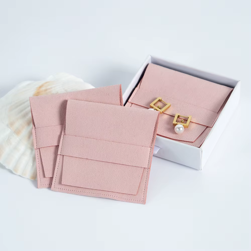 Pochettes à bijoux en microfibre exquises