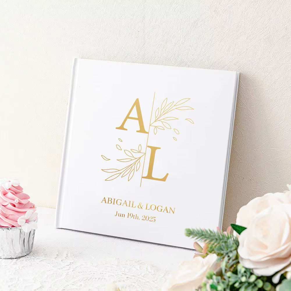Livre d'or blanc personnalisé
