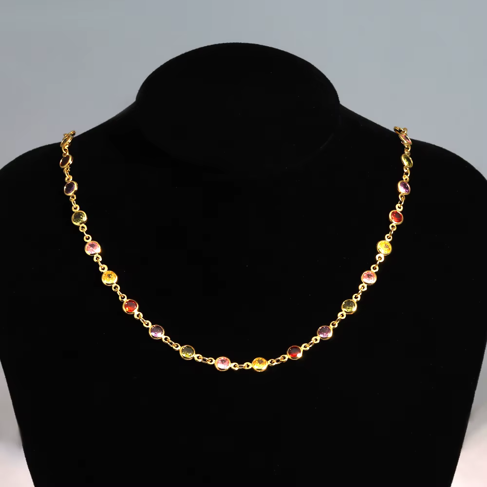 Collier élégant en zircone pour femmes