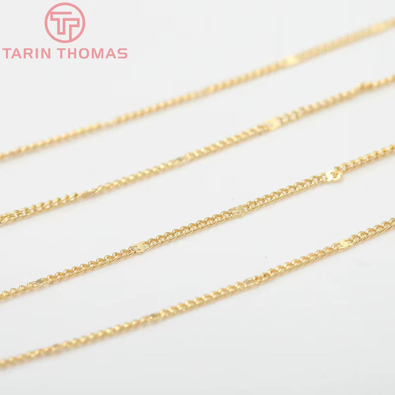 Collier en laiton plaqué or 24 carats