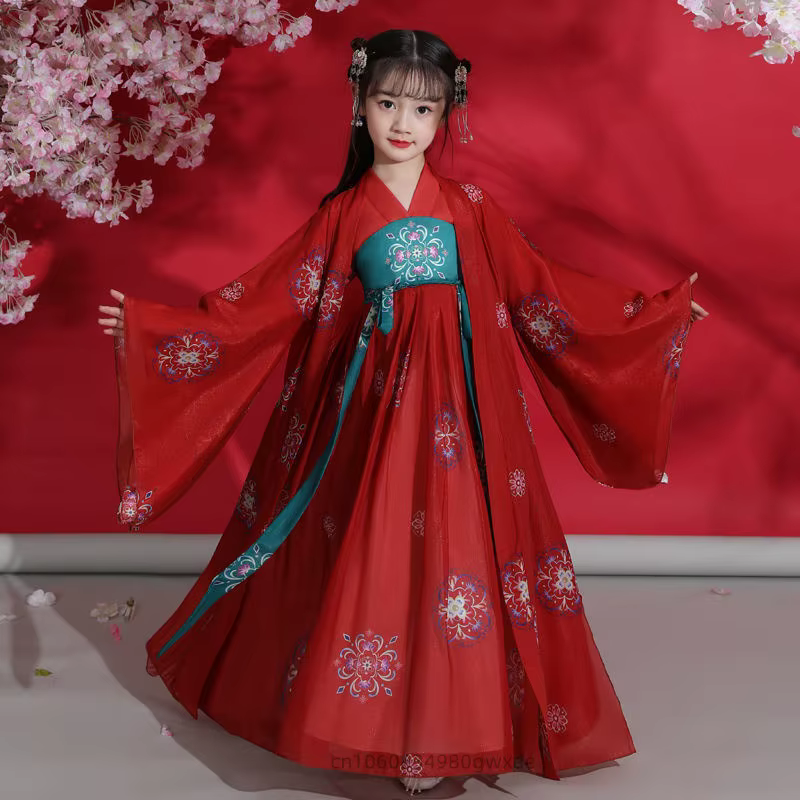 Robe traditionnelle chinoise pour filles