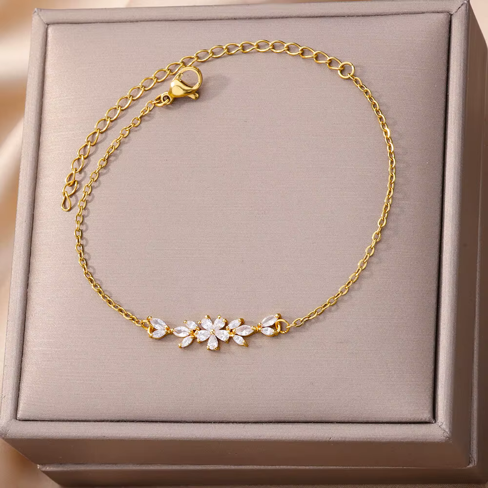 Bracelet élégant en zircon pour femmes