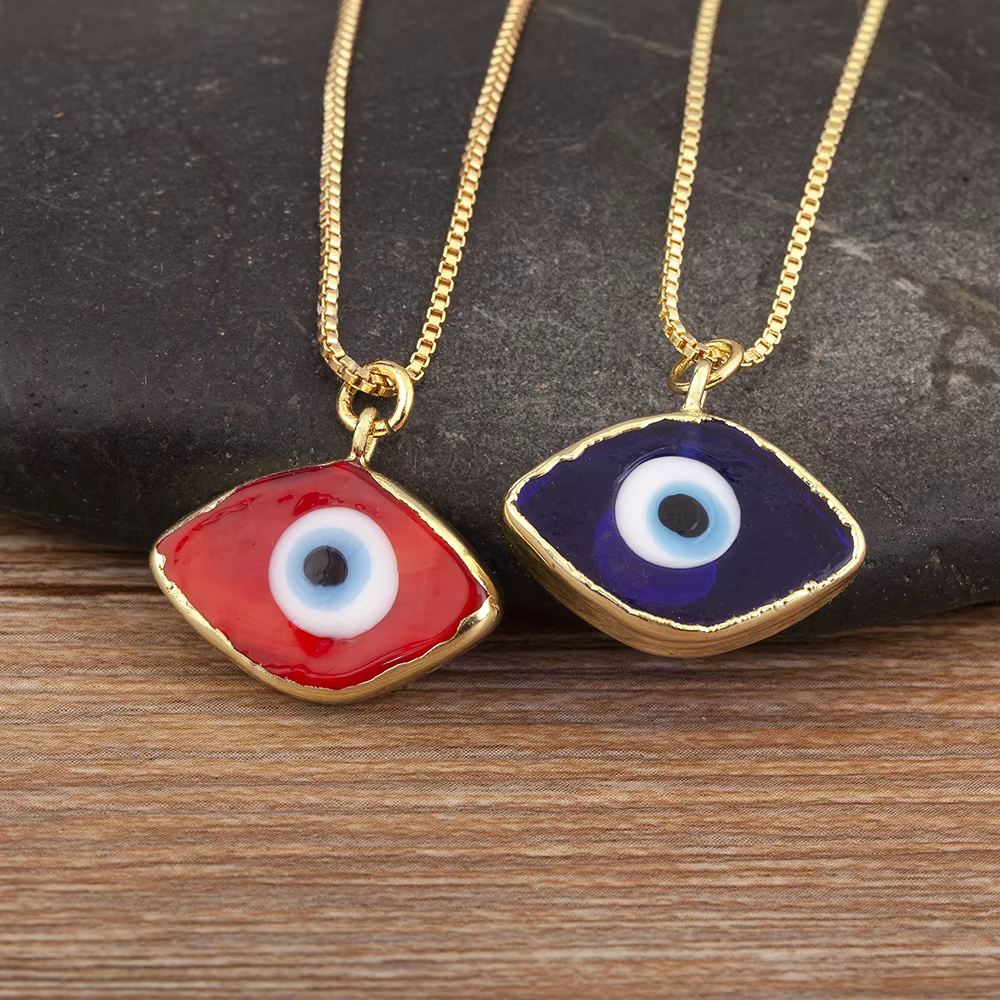 Nidin – collier à pendentif œil turc tendance pour femmes