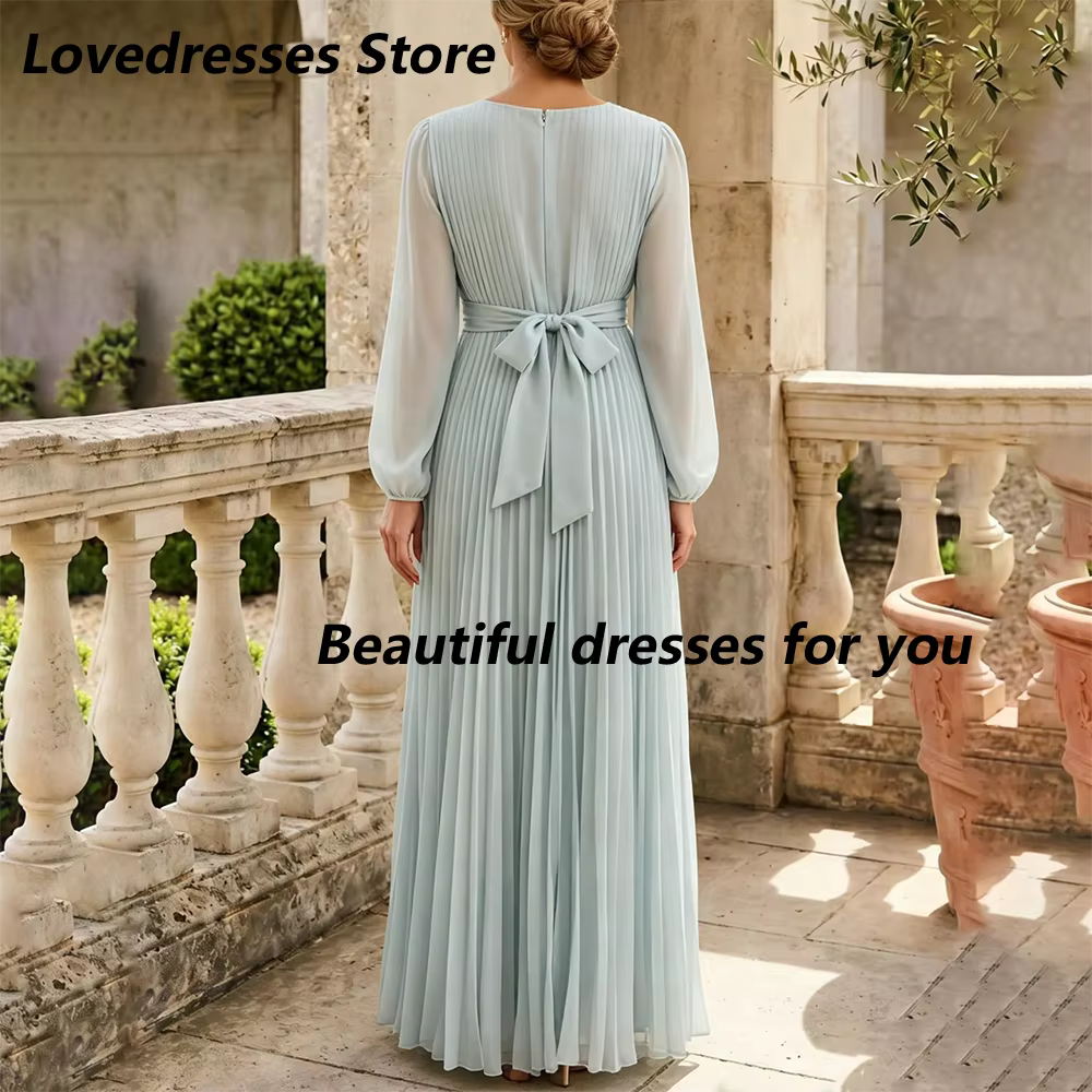 Robes bleu clair pour mère de la mariée