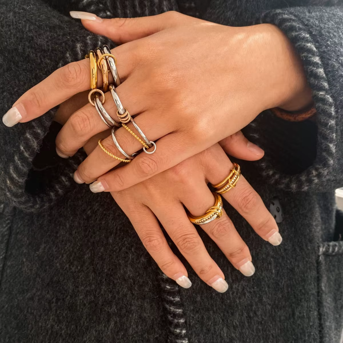 Bague multicouche empilée