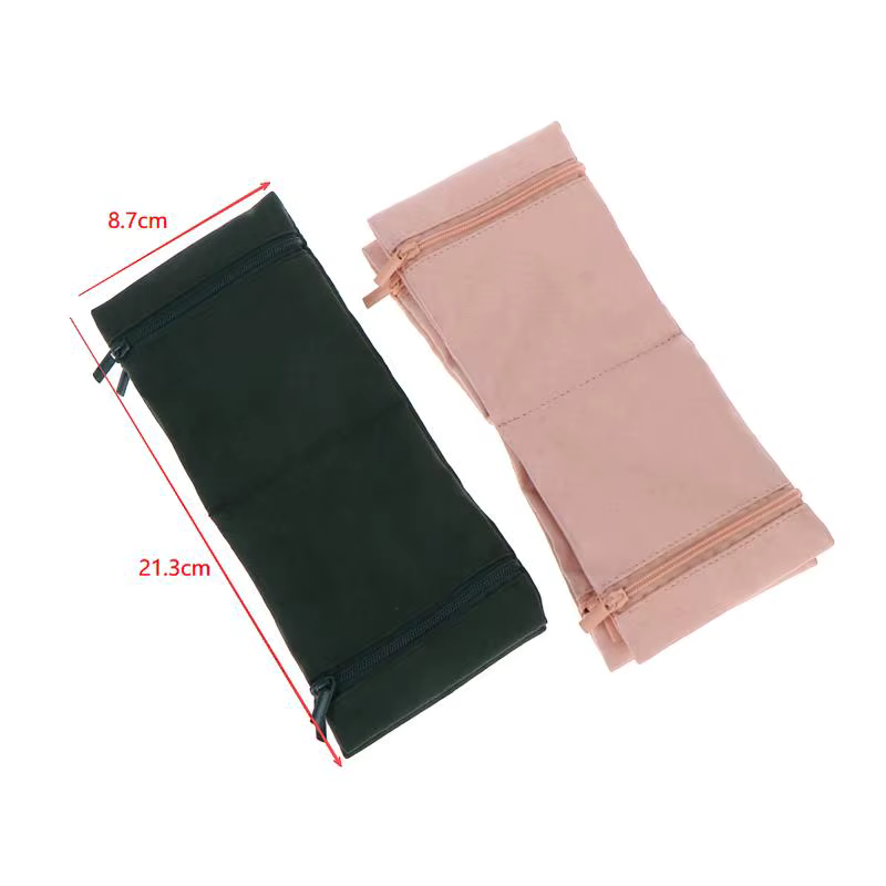 Sac de rangement pour bijoux de voyage avec fermeture éclair