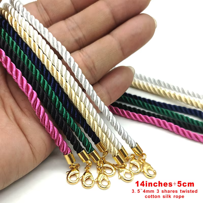 Lot de 3 Pièces de Collier à 3 Parts de 3.5 à 4mm