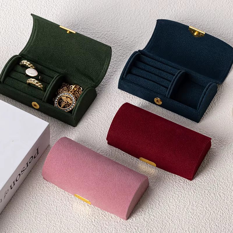 Boîte de rangement à bijoux portable en forme d'arche