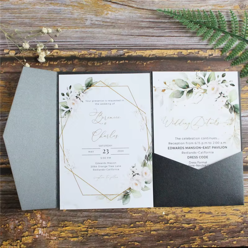 Poche d'enveloppe d'invitation 25 pièces