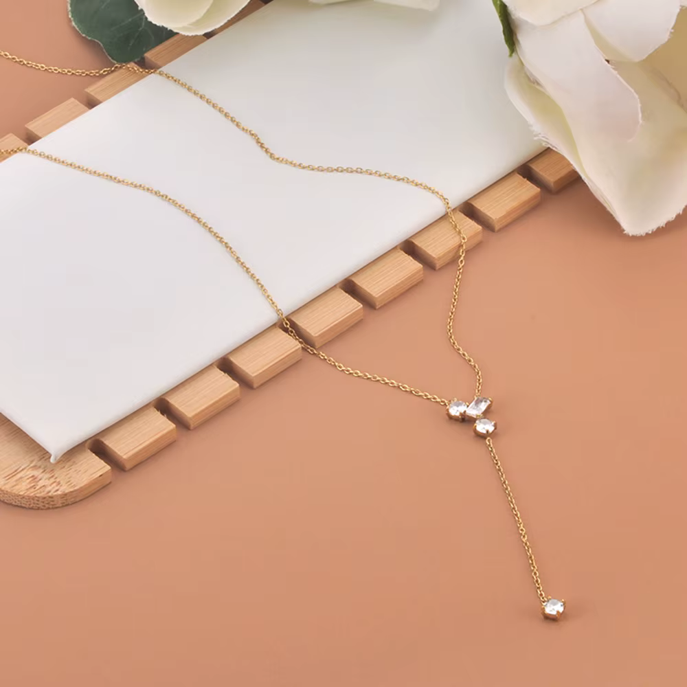 AENINE – colliers délicats et simples en zircone cubique pour femmes