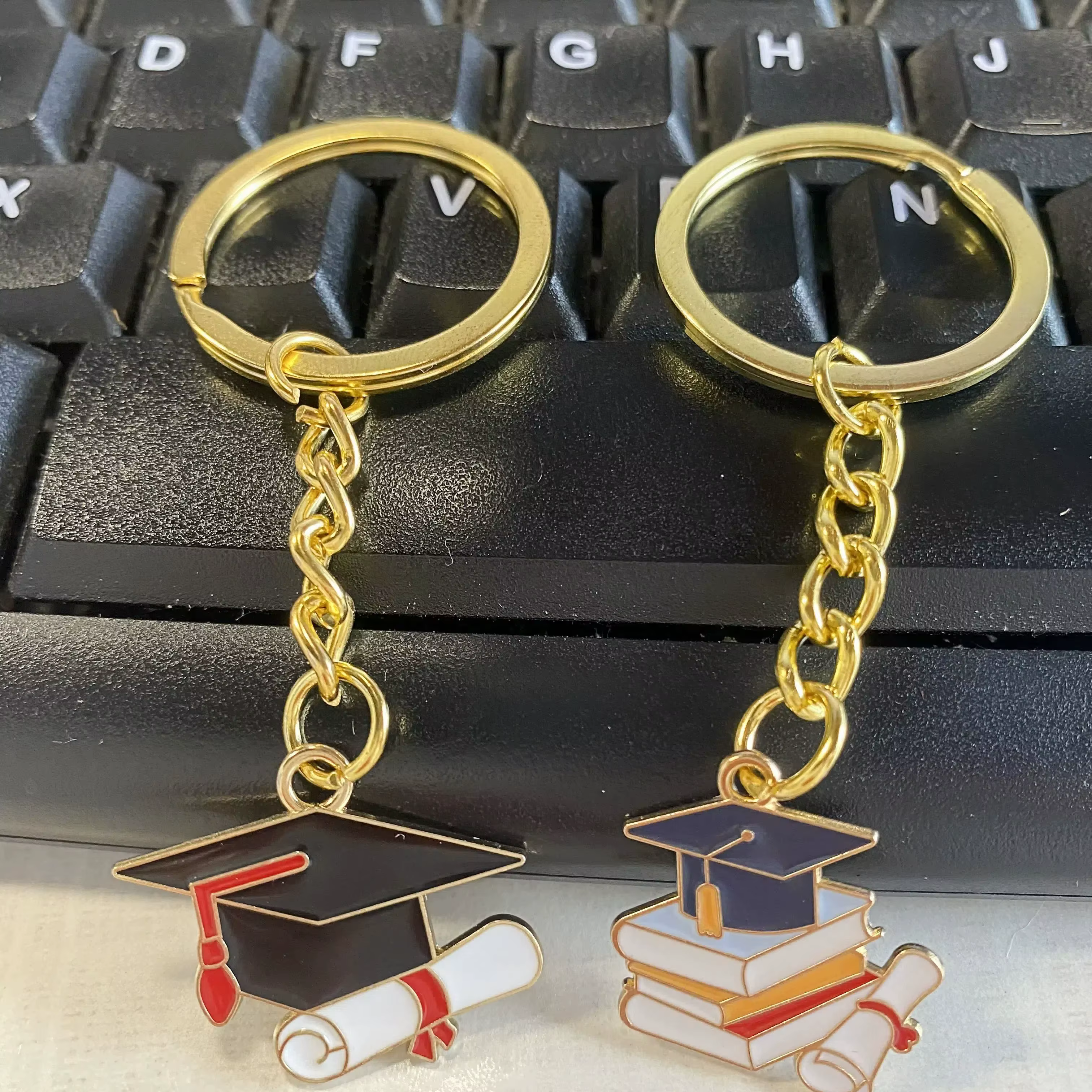 10 pièces classe de 2025 porte-clés de remise de diplôme