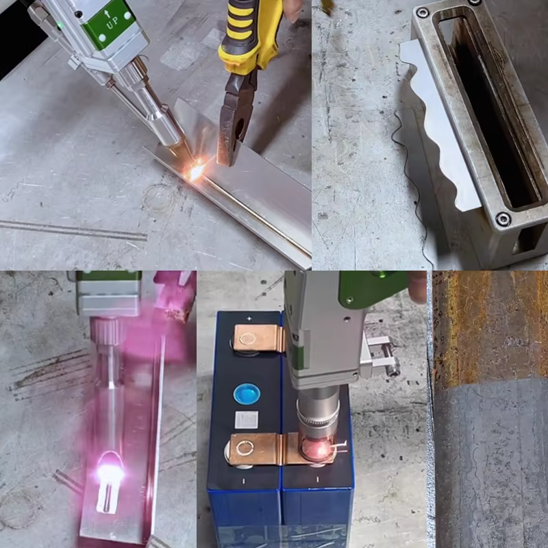 Machine de soudage au laser à fibre haute précision Relfa 5-en-1 avec batterie au lithium 3000W