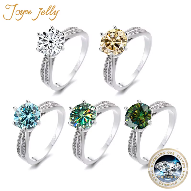 PomerceJelly-Bague en argent regardé S925 pour femme