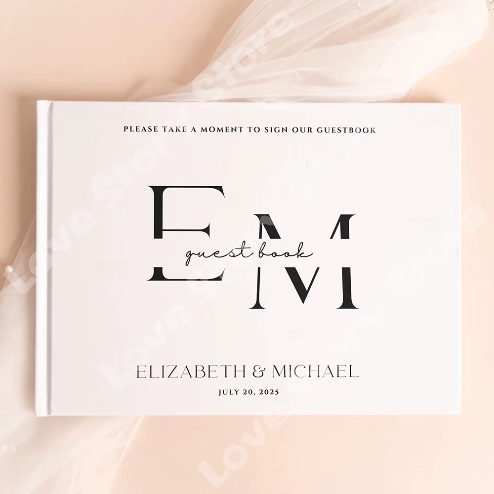 Livre d'or de mariage personnalisé