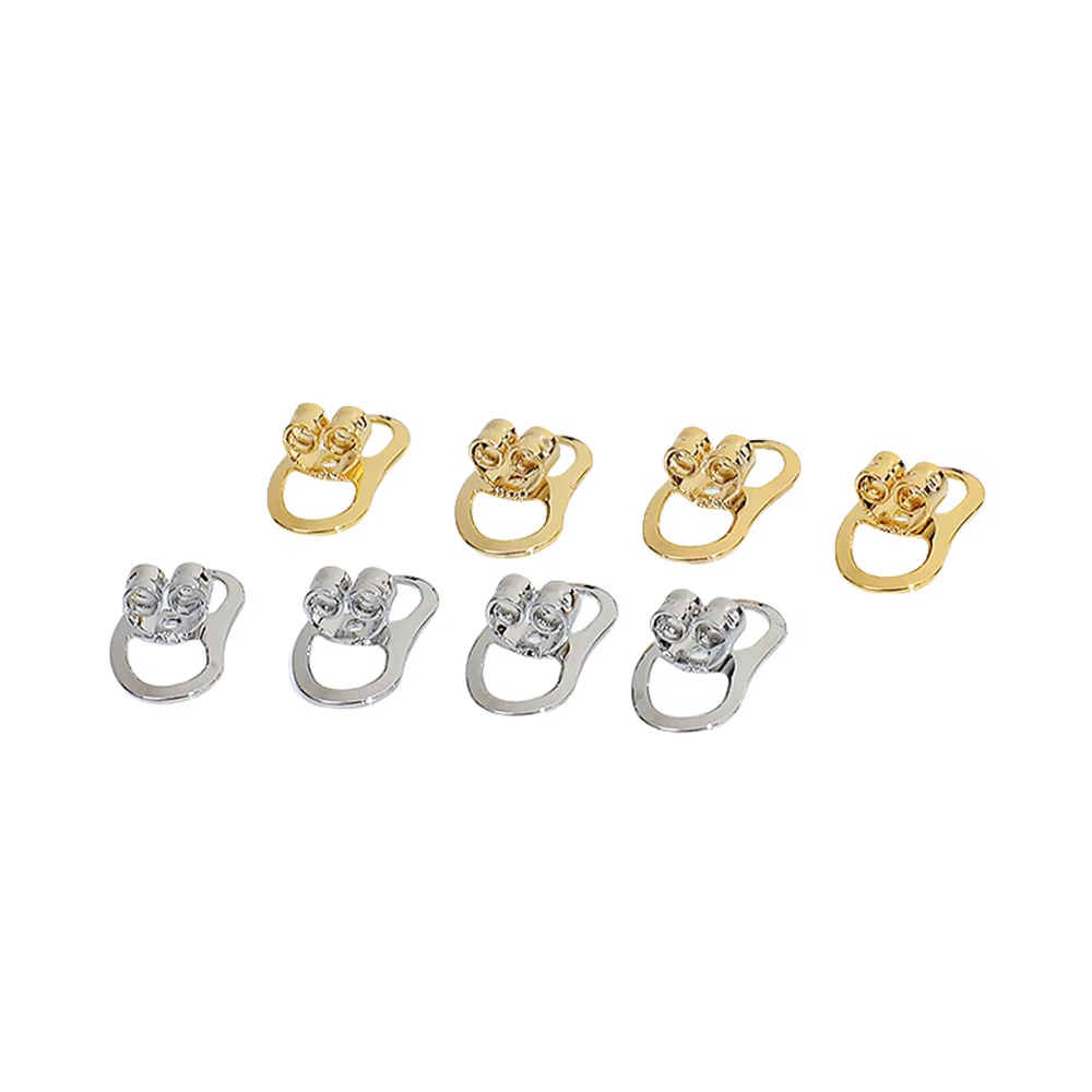 Grands bouchons de boucles d'oreilles en métal