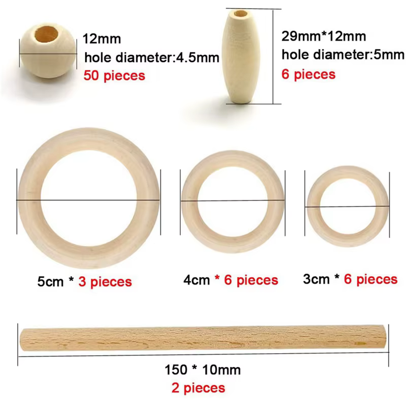 1 ensemble de cordes en coton pour macramé