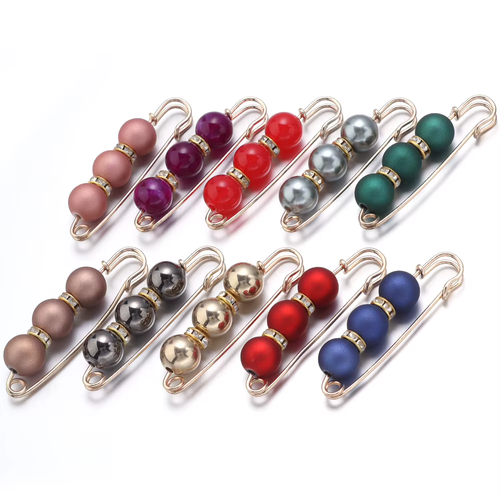 Broche en Imitation de perles et strass