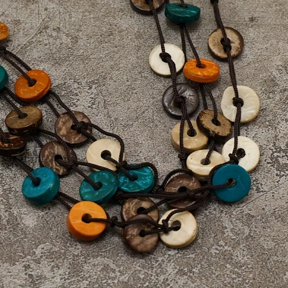 Collier ethnique bohème en perles