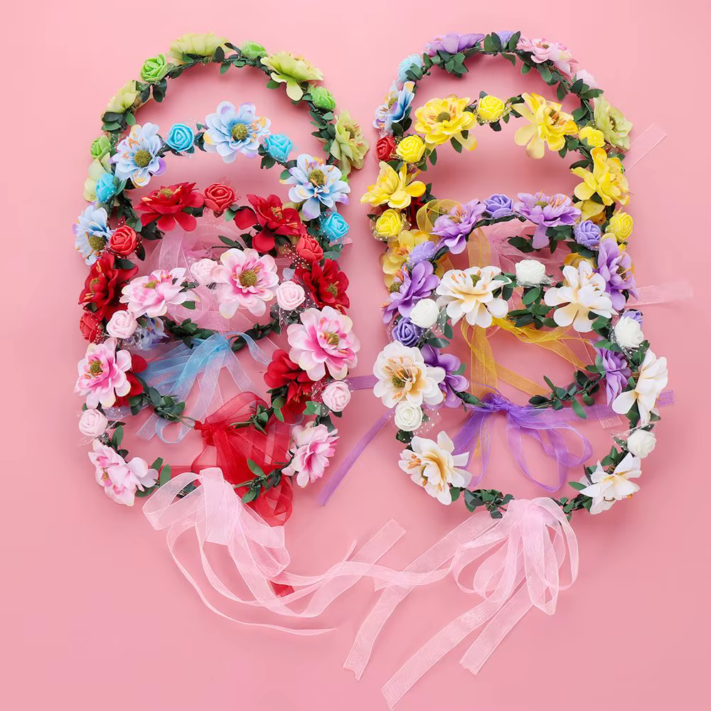 Bandes de Feuilles de Fleurs pour Femmes