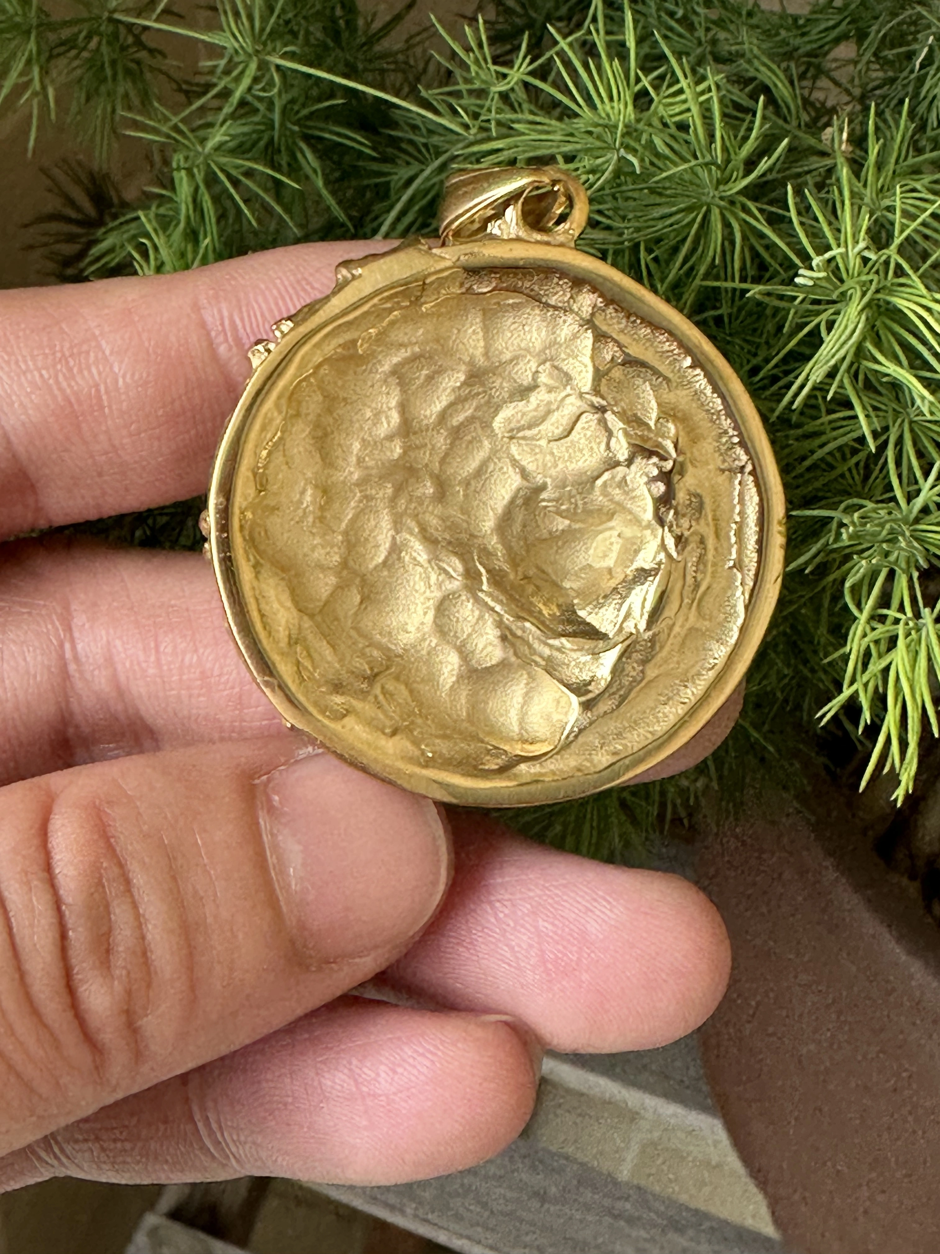 Pendentif Lion en Acier Inoxydable 316L