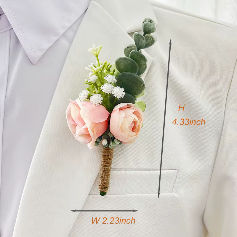 Boutonnière artificielle pour hommes