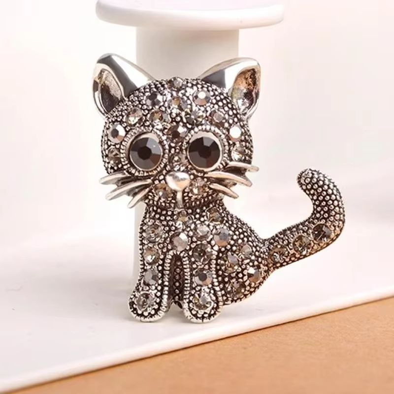 Broches de petit chat mignon pour femmes