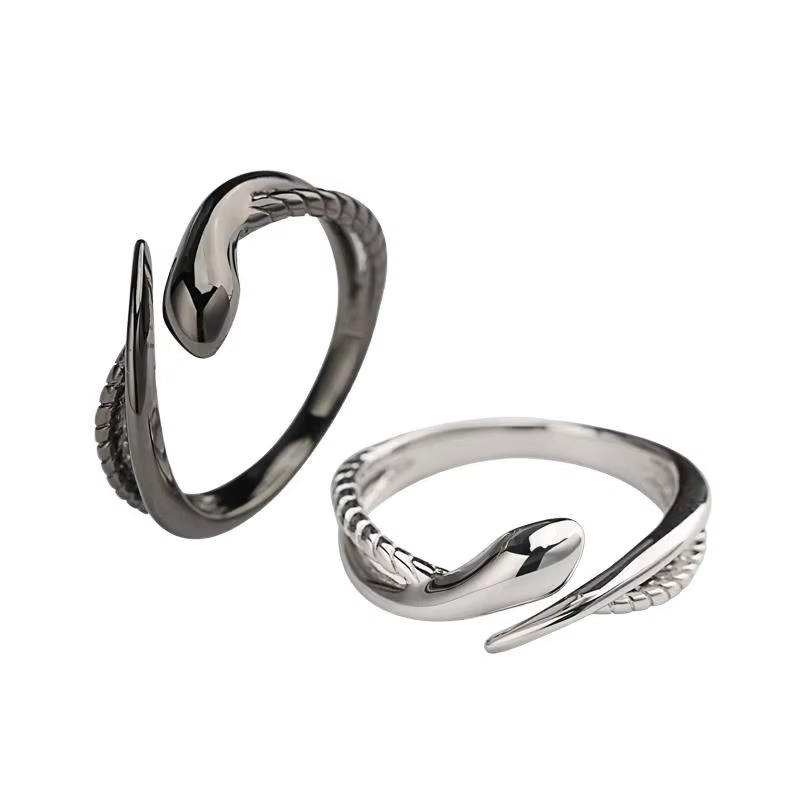 Bague serpent en argent Sterling 925