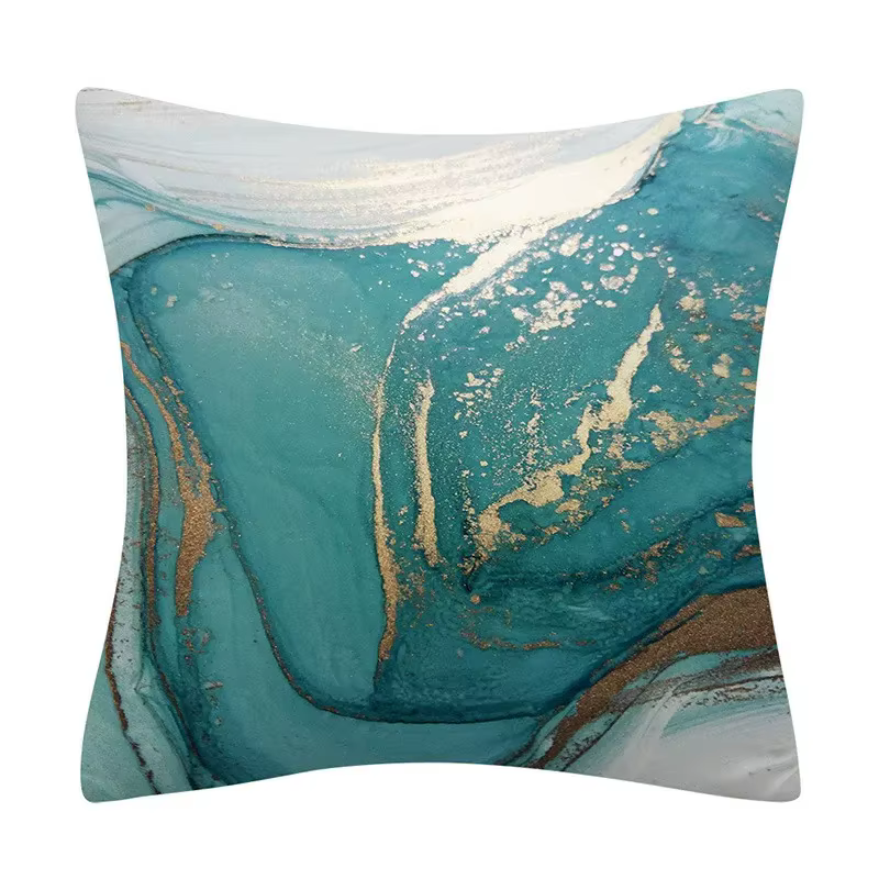 Housse de coussin décorative Turquoise