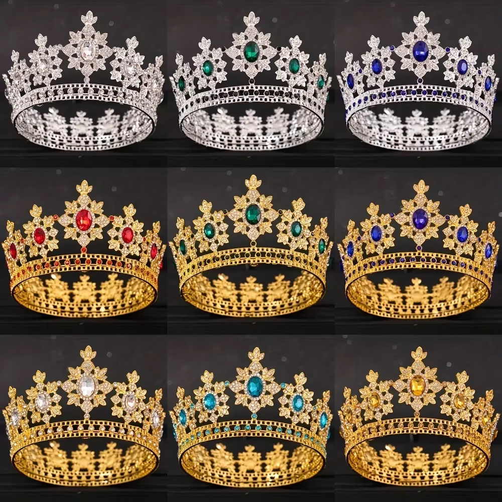 Couronne de luxe en cristal strass