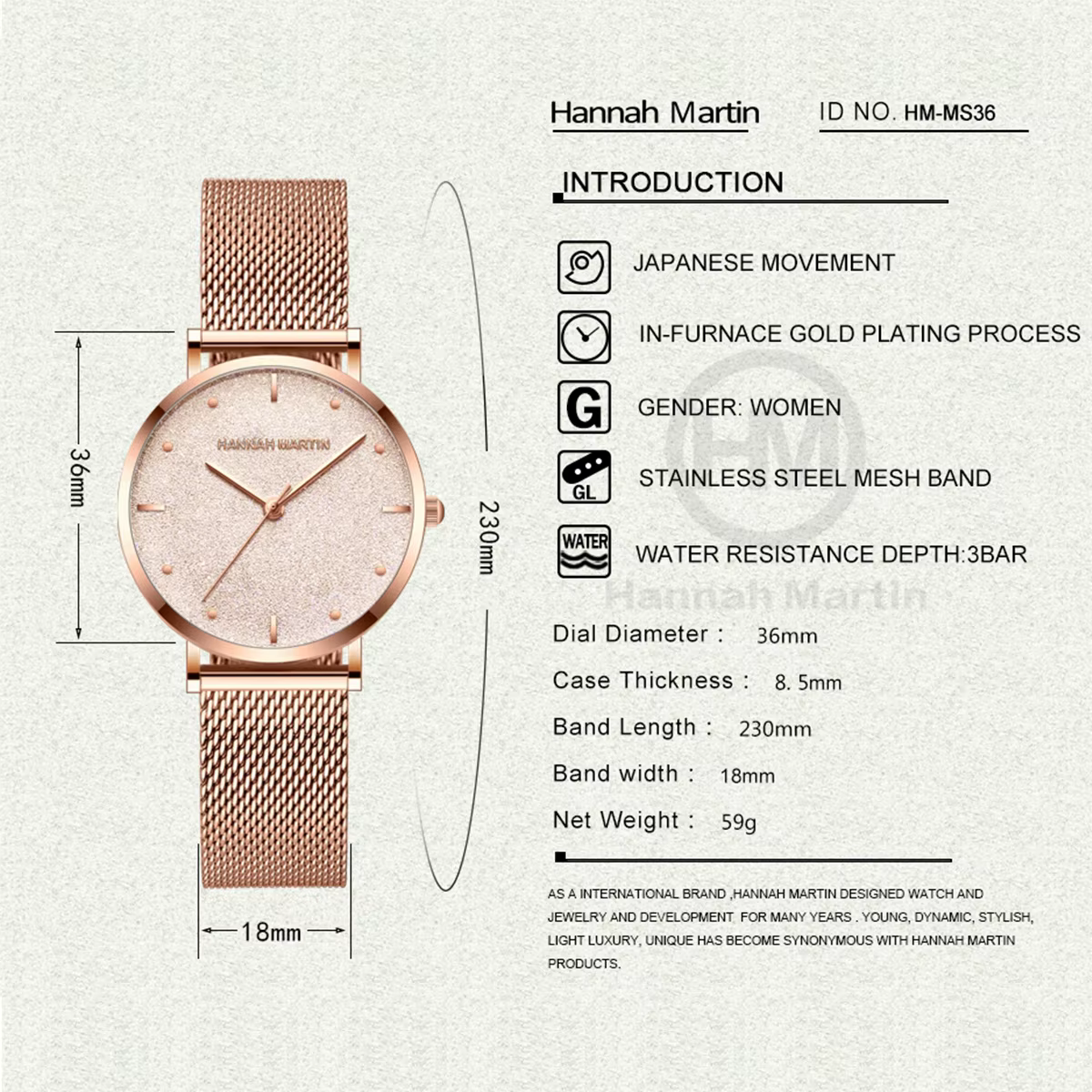 Montre de luxe pour femmes