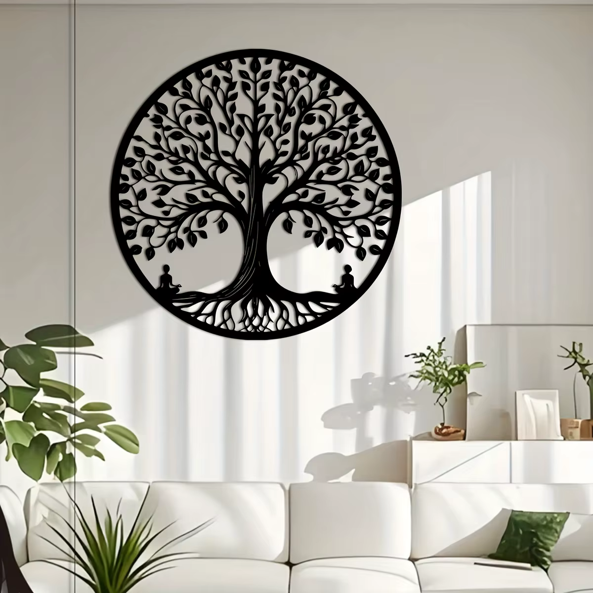 Décoration murale en métal découpé au laser
