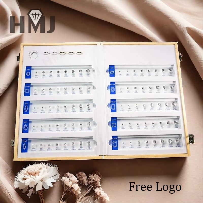 Réglage des bijoux pierres précieuses taille diamant Carat bague Sizer testeur outils de guidage comparaison