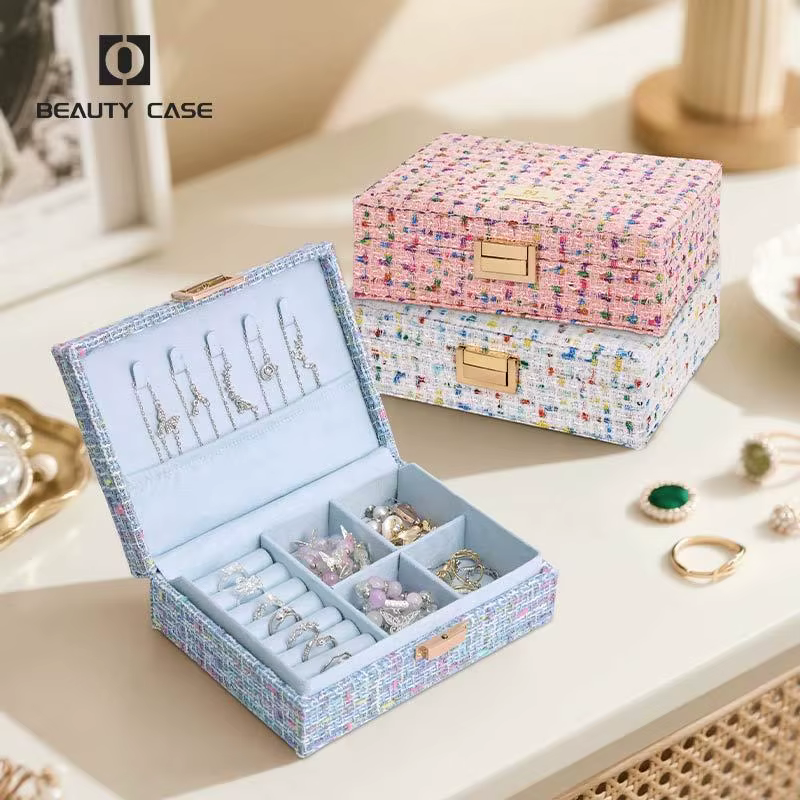 Boîte à bijoux de luxe blanche de grande taille