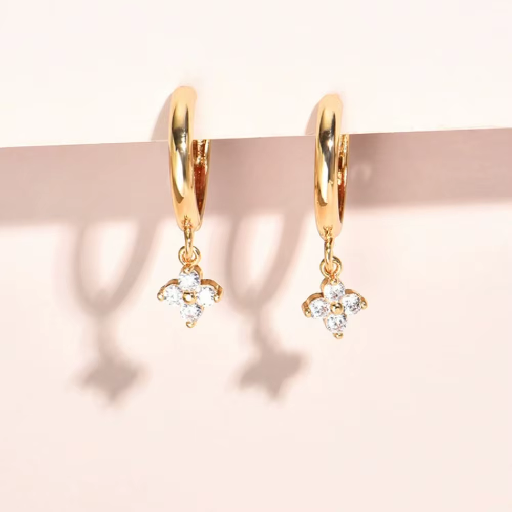 Boucles d'oreilles en forme de feuille en argent Sterling 925 pour femmes