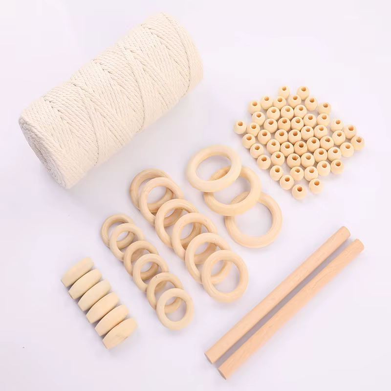 1 ensemble de cordes en coton pour macramé
