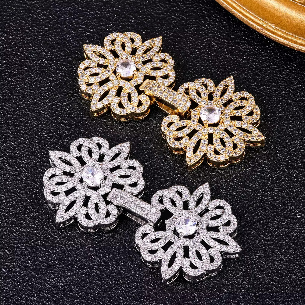 Juya-Fermoirs à crochet plaqués or 18 carats pour bricolage
