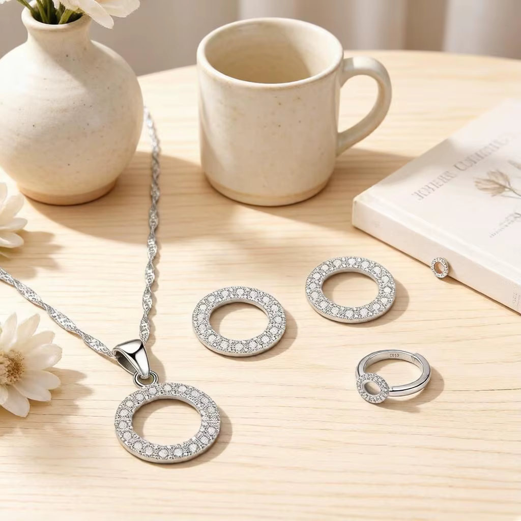 Ensemble de bijoux fins en argent Sterling 925 pour femmes