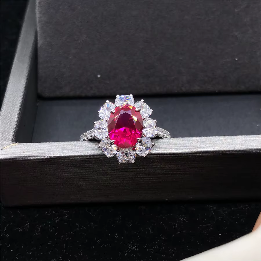 Bague de fiançailles en or blanc pour femme