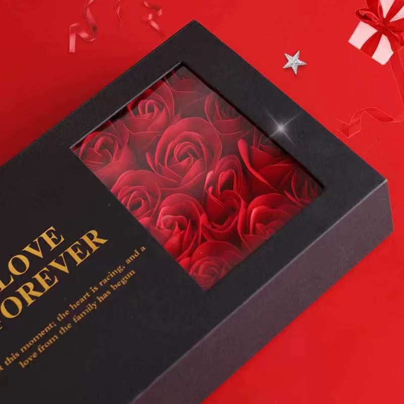 Coffret cadeau élégant pour bijoux pour la Saint-Valentin – Inscription "Love Forever"