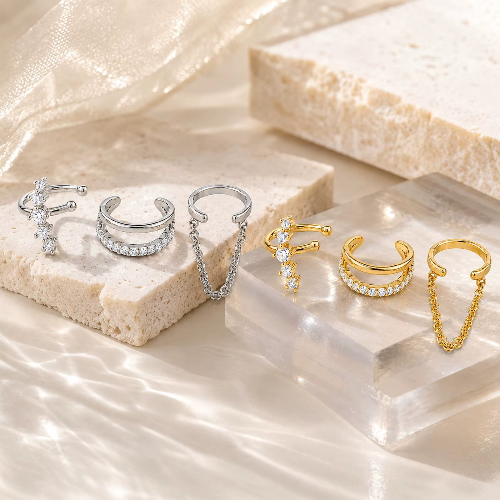 Manchettes d'oreille pour femmes