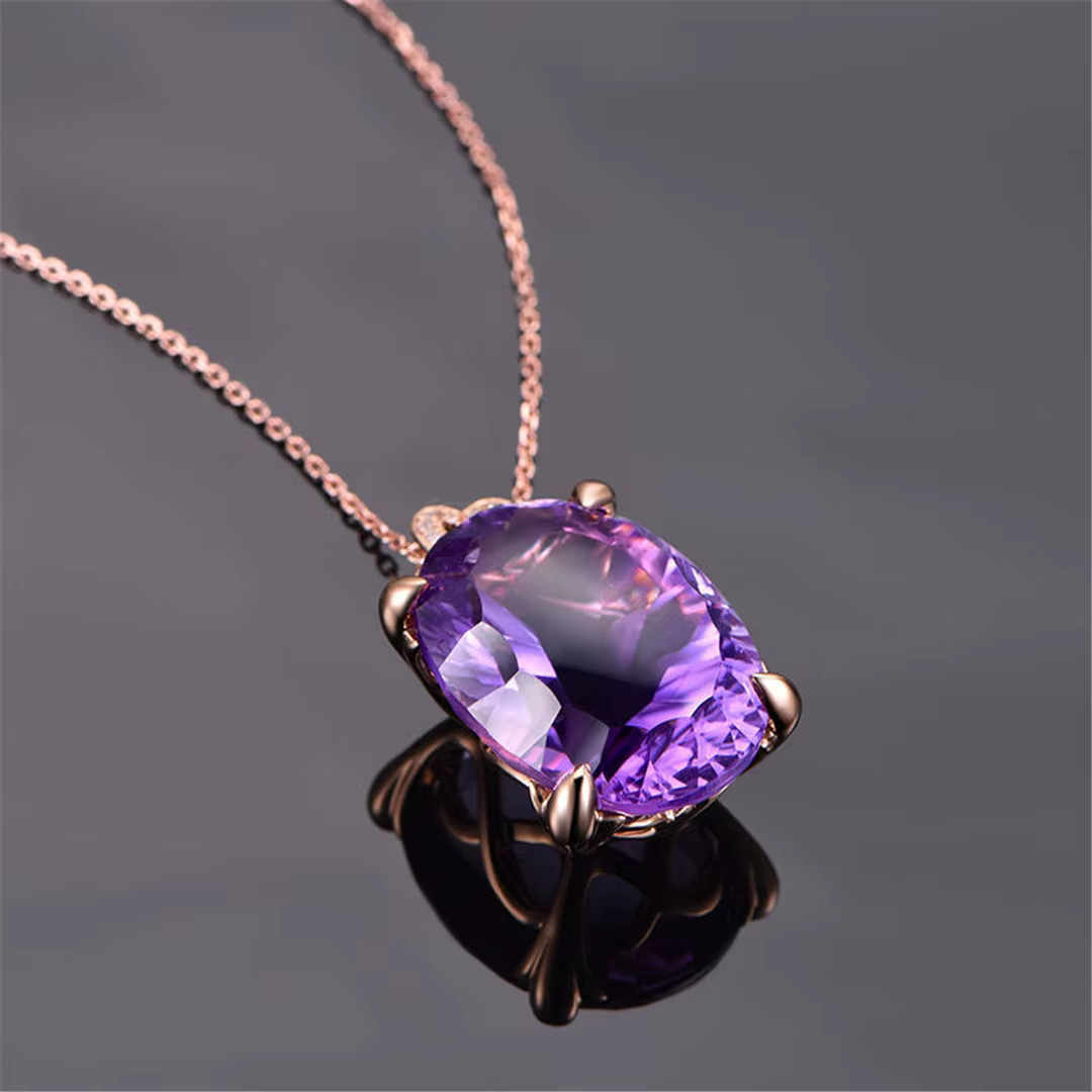 Pendentif en Quartz Naturel Violet