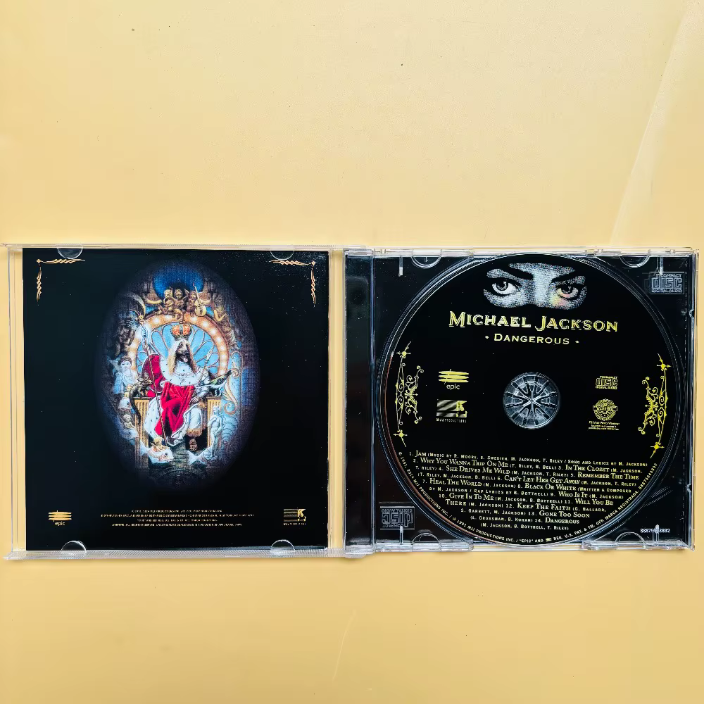 Michael Jackson - Dangerous - CD - Album Pop R&B Classique - Hits Légendaire - Pour les Fans - Collection - Cadeau - En Stock