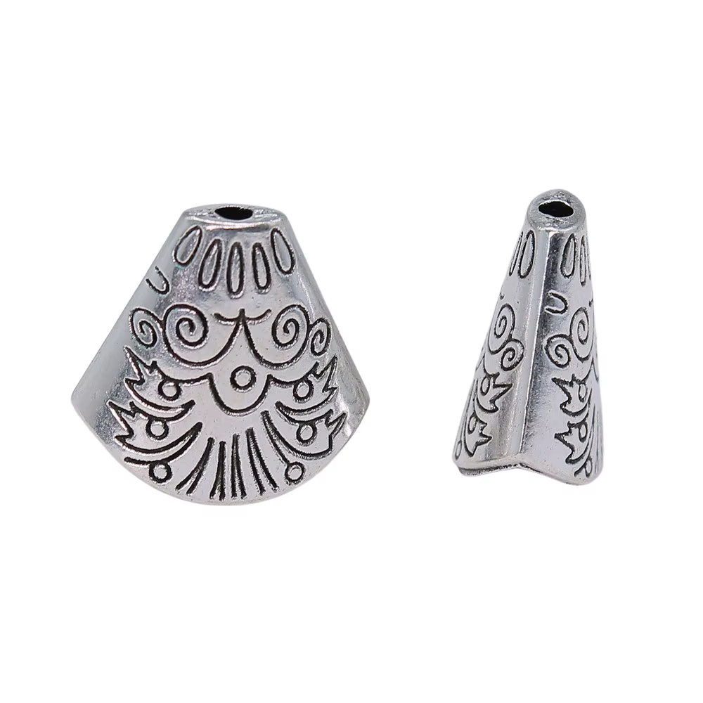 10 pièces 18x19x10mm Embouts de pompon pour breloques